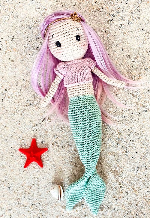 Crocheted Mermaid Amigurumi Free Pattern