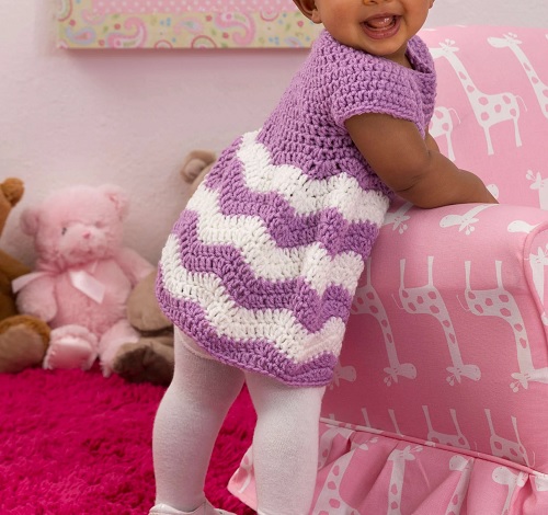 Chevron Chic Baby Dress