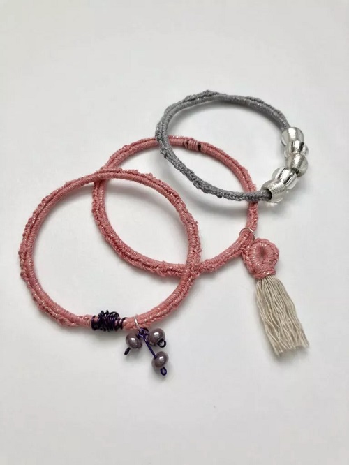 Stunning Crochet Bangle Bracelet 4