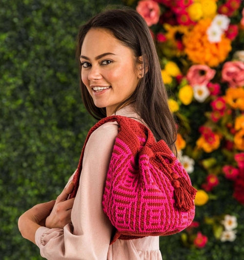 Crochet Diamond Days Bag