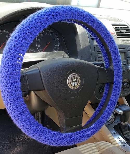 DIY Crochet Steering Wheel Cover Ideas 2