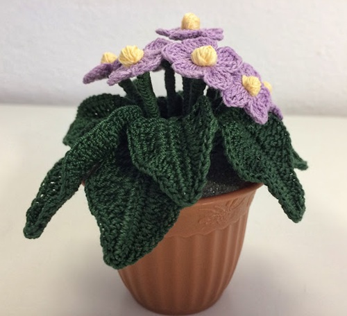 Crochet African Violet Free Patterns 3