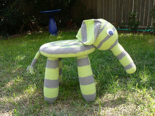 Elephant IKEA Stool Crocheted Cover