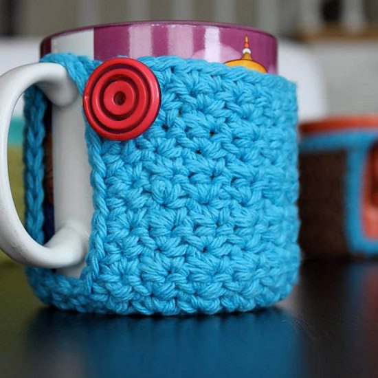 DIY Crochet Mug Cozy 3