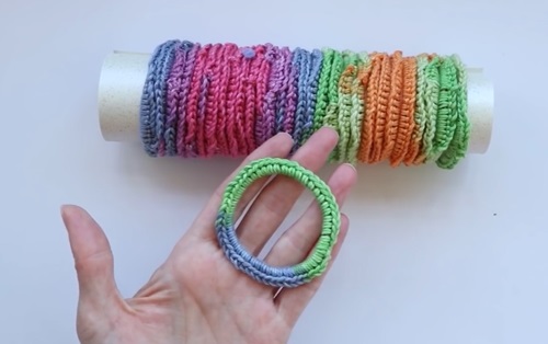 Crochet 3 Minute Hair Ties