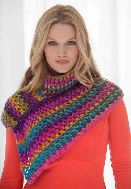 Asymmetrical Neckwarmer Pattern