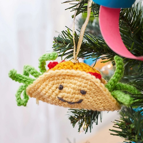 Crochet Tasty Taco Ornament