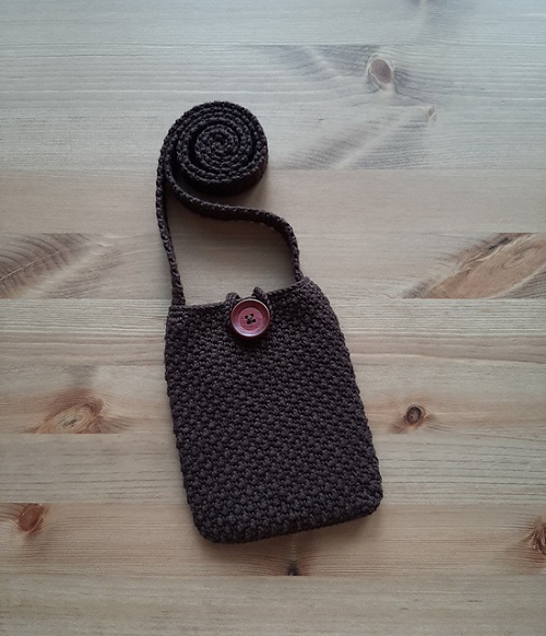 Easy and Cute Crochet Mobile Phone Bag Pattern