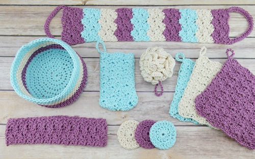 Crochet Spa Basket Free Pattern