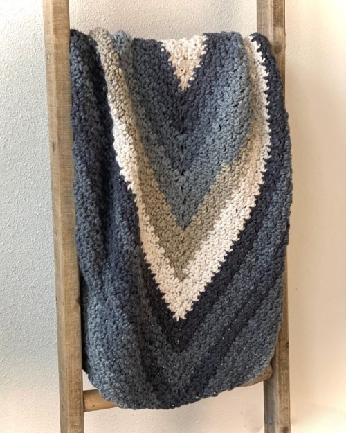 Tangle Free Yarn Baby Stoller Blanket