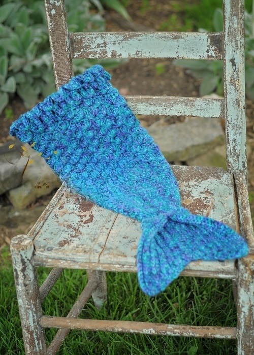 Mermaid Infant Crocheted Cocoon