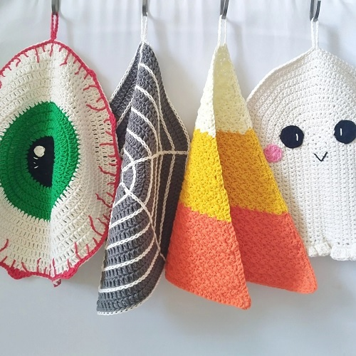 Crochet Halloween Dishcloth Free Patterns 1