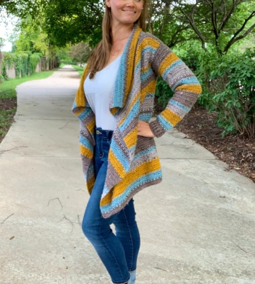 Classy Blanket Cardigan Crochet Pattern