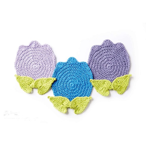 Cute Tulip Crochet Pot Holder Pattern