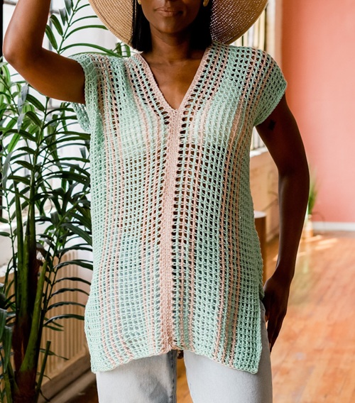 crochet summer tunic free pattern