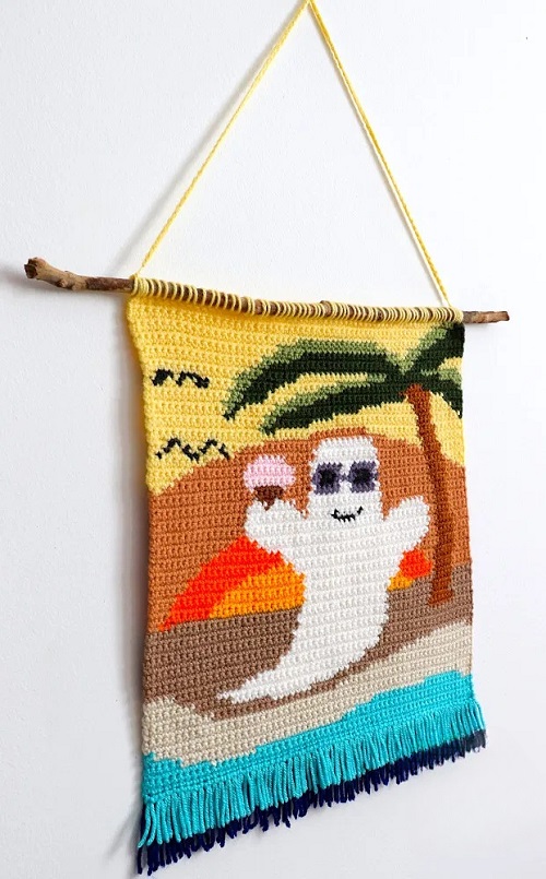 Beach Ghost Wall Hanging