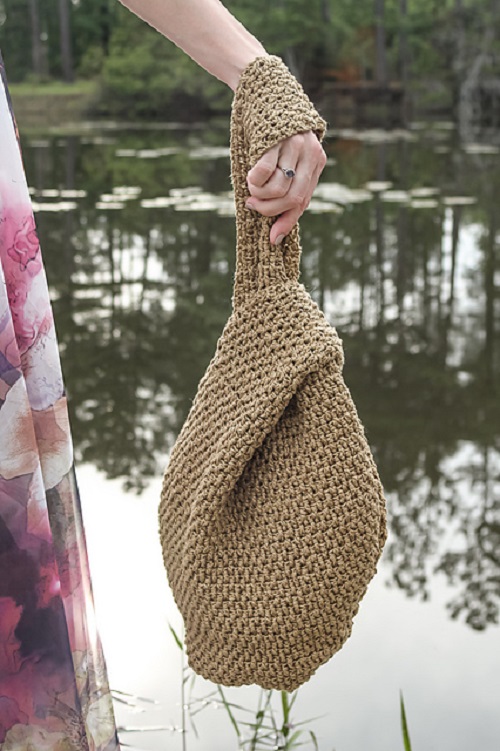 Easy and Cute Crochet Japanese Knot Bag 2