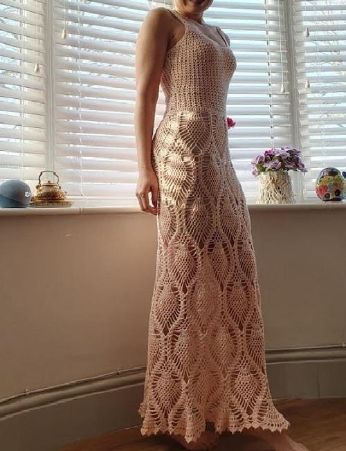 long pineapple dress