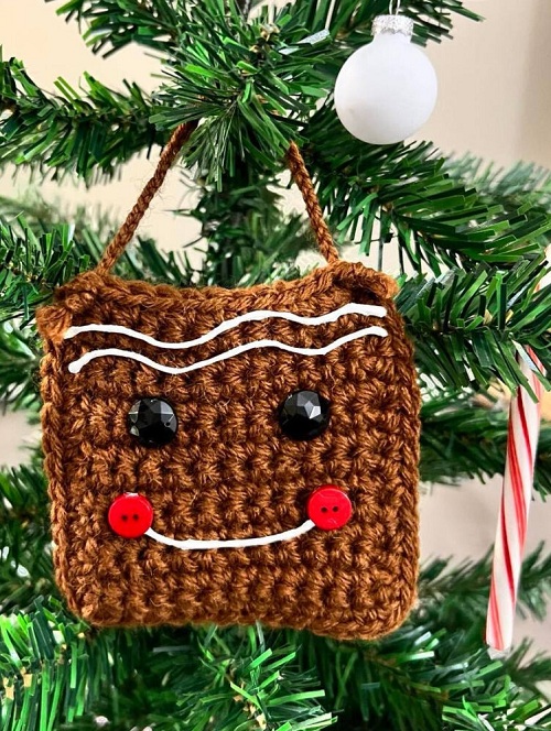 Crochet a Gingerbread Man Treat Bag