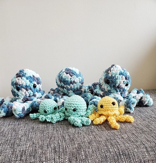 crochet no sew octopus