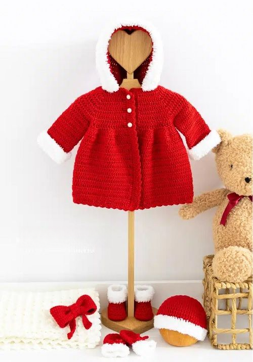 Crochet Baby Coat with Hood
