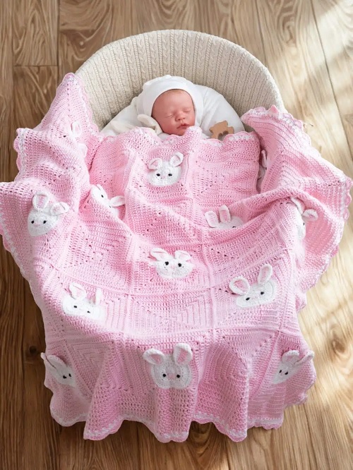 bunny-crochet-baby-blanket