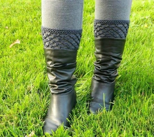 Peekaboo Picot Boot Cuffs