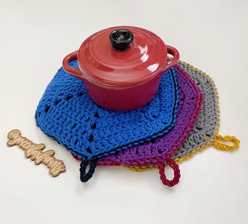 Hexie Motif Pot Holder