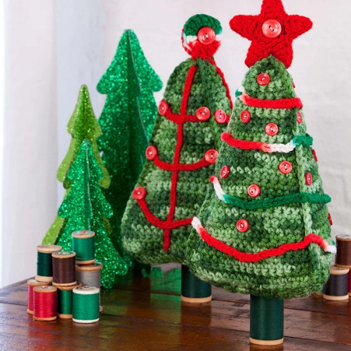 Easy and Cute Crochet Christmas Tree Patterns 2