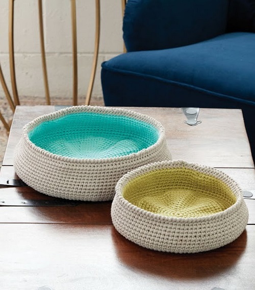 Crochet Round Basket 4