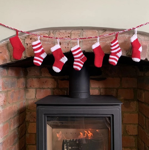 Mini Stocking Garland