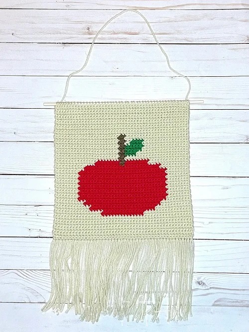 crochet kitchen wall hanging