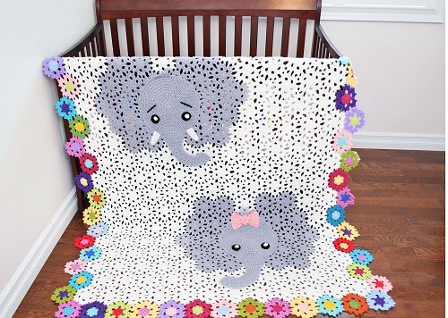 Free Crochet Elephant Rug Patterns 9