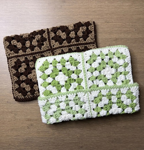 Granny Square Cat Ear Beanie