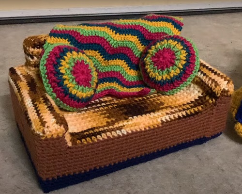 Free Easy Crochet Cat Couch