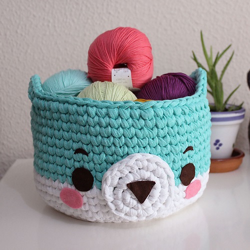 Crochet Bear Basket Free Patterns 3