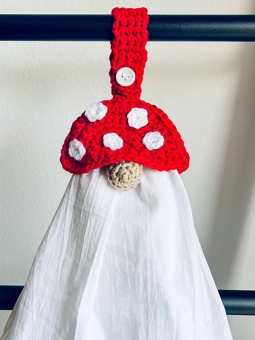 Mushroom Gnome Towel Holder