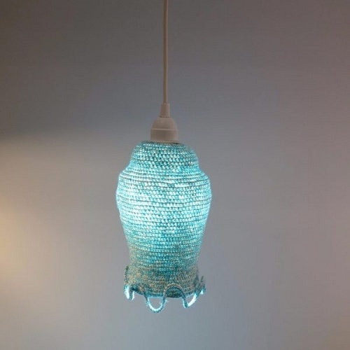 Boho Crocheted Pendant Lamp Pattern