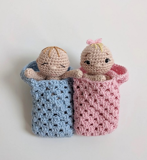 Crochet Swaddled Toys Free Patterns 2