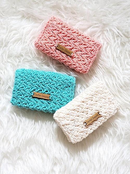 top Card Holder Free Crochet Pattern
