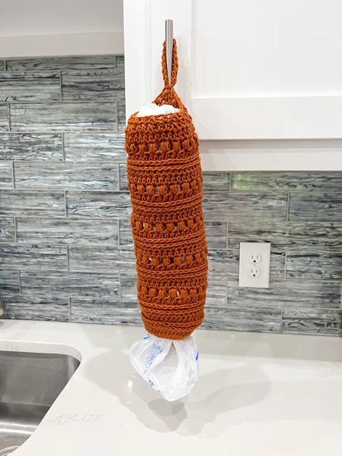 Easy Crochet Plastic Grocery Bag Holder