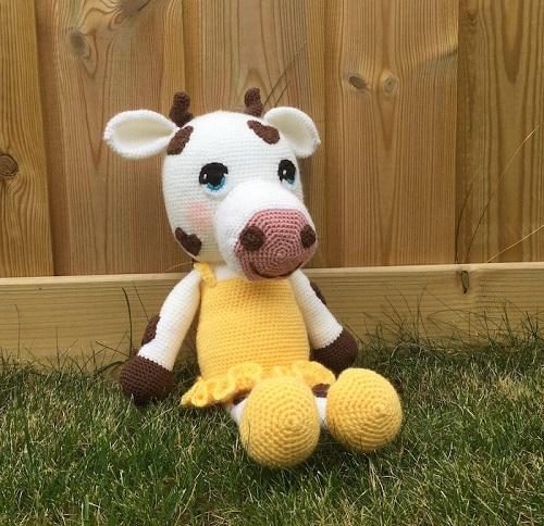 plush Crochet Cow