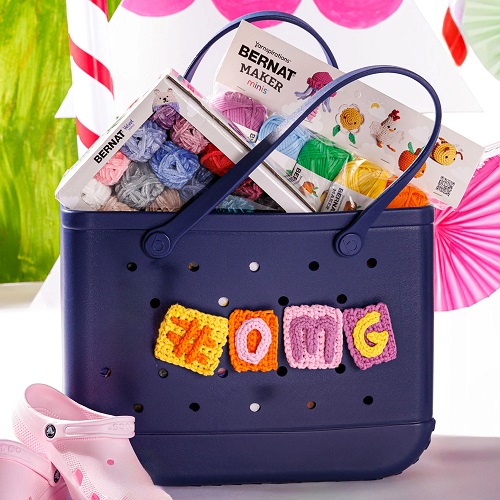 Crochet Letter Know Bag Charms Pattern