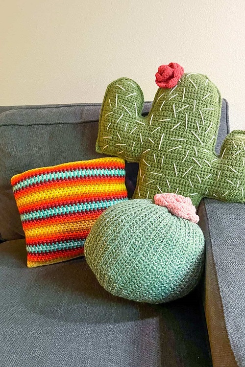 Crochet Plant Pillows Free Patterns 1