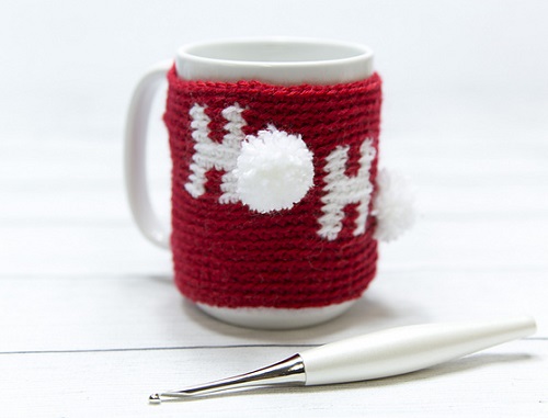 Easy and Cute Crochet Christmas Mug Cover