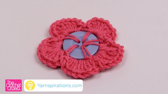 Crochet Button Flowers