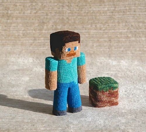 Minecraft Steve Crochet Pattern