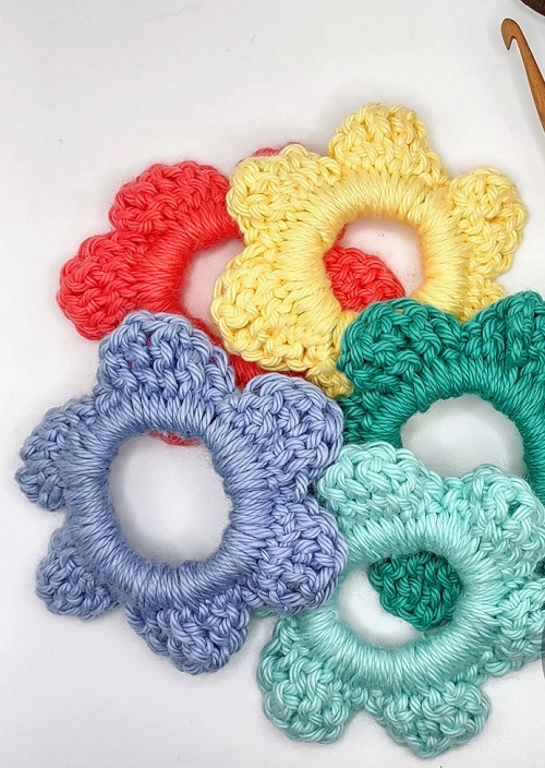 Free Flower Scrunchie Pattern