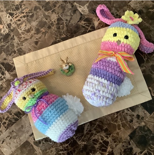 Scrap Happy Floppy Ear Bunny Crochet Pattern