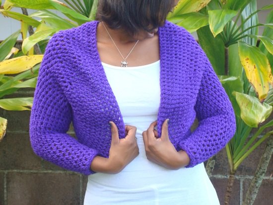DIY Crochet Shrug 4